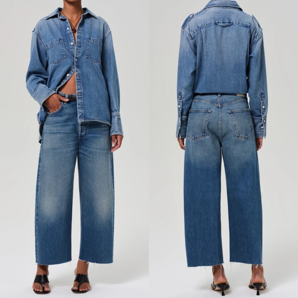 NWT Citizens of Humanity Ayla Raw Hem Crop Jeans, 32